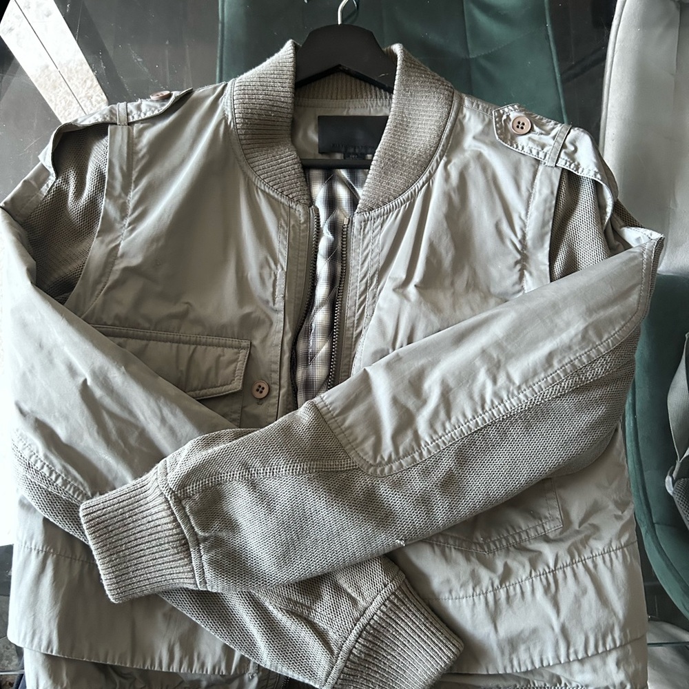 Alexander Wang Women's Light Gray Bomber Jacket